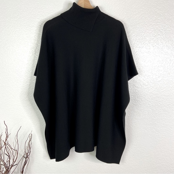 BOSS HUGO BOSS Leandra Virgin Wool Poncho - Picture 5 of 6
